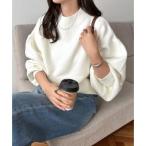 ショッピングアンドミー アンドミー andme 天竺編み 袖ボリューム 長袖 ニット トップス （オフホワイト）