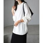 ショッピングアンドミー アンドミー andme クルーネック ロング 長袖 Tシャツ （オフホワイト）