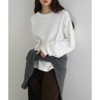 ショッピングアンドミー アンドミー andme オーバーサイズ 長袖 Tシャツ （オフホワイト）