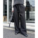 ショッピングアンドミー アンドミー andme とろみ イージー ワイド パンツ （ブラック）