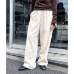 ショッピングアンドミー アンドミー andme とろみ イージー ワイド パンツ （アイボリー）
