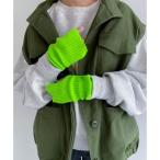 ショッピングアンドミー アンドミー andme リブニットアームウォーマー （グリーン）