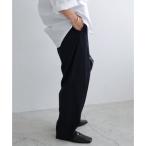 ショッピングアンドミー アンドミー andme ツイル カーブ パンツ （ネイビー）