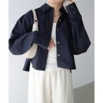 ショッピングアンドミー アンドミー andme ショートシャツジャケット （ネイビー）