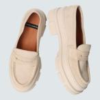 ショッピングスウェード アンヘル アラルコン ANGEL ALARCON トラックソールローファー （ベージュスウェード）