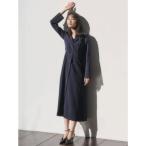アニュアンス anuans ダブルサテングレースワンピース （NAVY）