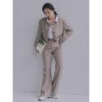 anyu Anne sanuans semi flare pants (BEIGE)