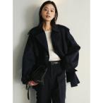 アニュアンス anuans ハーフオーバートレンチコート （NAVY）