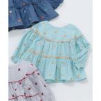 アプレ レ クール apres les cours フルーツ刺繍メローティアードチュニック （ミント）