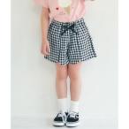 アプレ レ クール apres les cours スカラップハートポケットきゅんパンツ（ショート）  ショート丈 （チェック柄）
