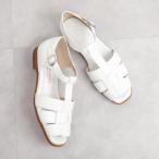 アルテミス バイ ダイアナ artemis by DIANA オープントゥグルカサンダル （白人工スムース）