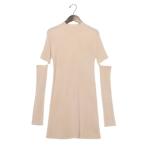 アルシーヴ archives アームウォーマーミニニットワンピース （IVO）