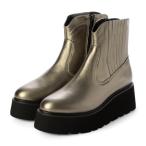 アシナガオジサン あしながおじさん 軽量｜厚底サイドゴアブーツ （ガンメタリック）