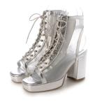 アタガール attagirl レースアップブーツサンダル （シルバーチュール）