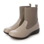 ショッピングニットブーツ アトリエオカダ あとりえ岡田 5Eゆったりニットブーツ （グレージュ）