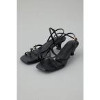 ナローストラップサンダル BLK