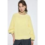 畔編みリラックスニットトップス L/YE