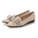 ブリジットバーキン ウォーク Bridget Birkin Walk グログランリボンオペラパンプス (ベージュエナメル)