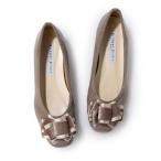 ブリジットバーキン ウォーク Bridget Birkin Walk リボンウォーキングパンプス （グレーエナメル）