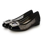 ブリジットバーキン ウォーク Bridget Birkin Walk ビジューモチーフメッシュパンプス （ブラックコンビ）