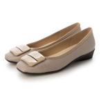 ブリジットバーキン ウォーク Bridget Birkin Walk バックルモチーフウォーキングパンプス (ベージュ雑材)