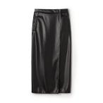 ボールジィ Ballsey レザーライククロス ラップマキシスカート （19 ブラック）