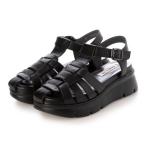 バークレー BARCLAY 【本革 /日本製】モードテイスト 厚底モールドソールグルカサンダル (BLK)