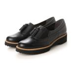【本革 / 日本製】 バークレー BARCLAY タッセルモチーフ トラッドスタイル 厚底スリッポン (BLK)
