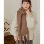 ショッピングバブ バブ Bab 起毛フェイクウールマフラー （BROWN）