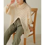 ショッピングバブ バブ Bab 透かし編みモヘア2WAYプルオーバー （IVORY）