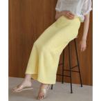 バブ Bab シャーリングカットIラインスカート （イエロー）