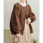 ショッピングバブ バブ Bab 2WAYボリュームニットカーディガン （BROWN）
