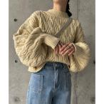 ショッピングバブ バブ Bab ケーブルニットプルオーバー （YELLOW）