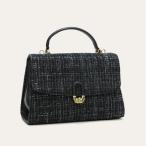 ショッピングnixon ベース BASE 2WAY ツイード ハンドバッグ ショルダーベルト付き （ブラック）