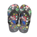シネマコレクション cinemacollection スーパーマリオ 子供用サンダル ビーチサンダル ブラック ジェイズプランニング キッズ こども