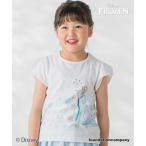 スラップ スリップ SLAP SLIP 【ディズニーキャラクター】プリント半袖Tシャツ(80~140cm) (ホワイト(エルサ))