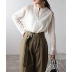 ボンジュールサガン BONJOUR SAGAN シアークルーネックカーディガン （WHITE）