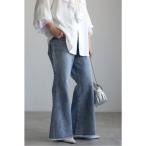 bon Jules SaGa nBONJOUR SAGAN кромка бахрома flair Denim брюки (LIGHT-BLUE)