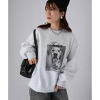 ショッピングダルメシアン リベリー Riberry ダルメシアンプリント裏起毛スウェット （オートミール）