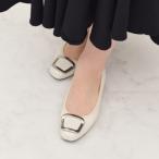 ブリジット バーキン Bridget Birkin バックルアクセントレインパンプス (アイボリーエナメル)