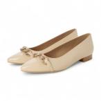 ブリジット バーキン Bridget Birkin マーブルチェーンフラットパンプス （アイボリーエナメル）