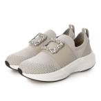 ブリジット バーキン Bridget Birkin ビジューバックルニットスニーカー （ライトグレー）