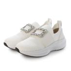 ブリジット バーキン Bridget Birkin ビジューバックルニットスニーカー （ホワイト）