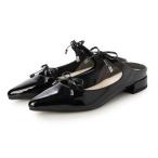 ブリジット バーキン Bridget Birkin ダブルリボンミュール （ブラックエナメル）