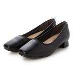 ブリジット バーキン Bridget Birkin 晴雨兼用プレーンスクエアパンプス （ブラック）