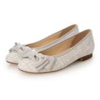 ブリジット バーキン Bridget Birkin ツイードグログランリボンバレエシューズ （グレー雑材）