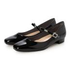 ショッピングエナメル ブリジット バーキン Bridget Birkin ビジューメリージェーンレインパンプス （ブラックエナメル）