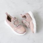 ブリジット バーキン Bridget Birkin バックルスニーカー (ピンク雑材)