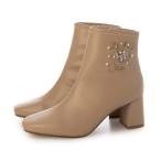 ブリジット バーキン Bridget Birkin ビジューストレッチショートブーツ （ベージュ）