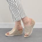 ショッピングミュール ブソラ bussola ウェッジヒールミュールサンダル （ゴールド）